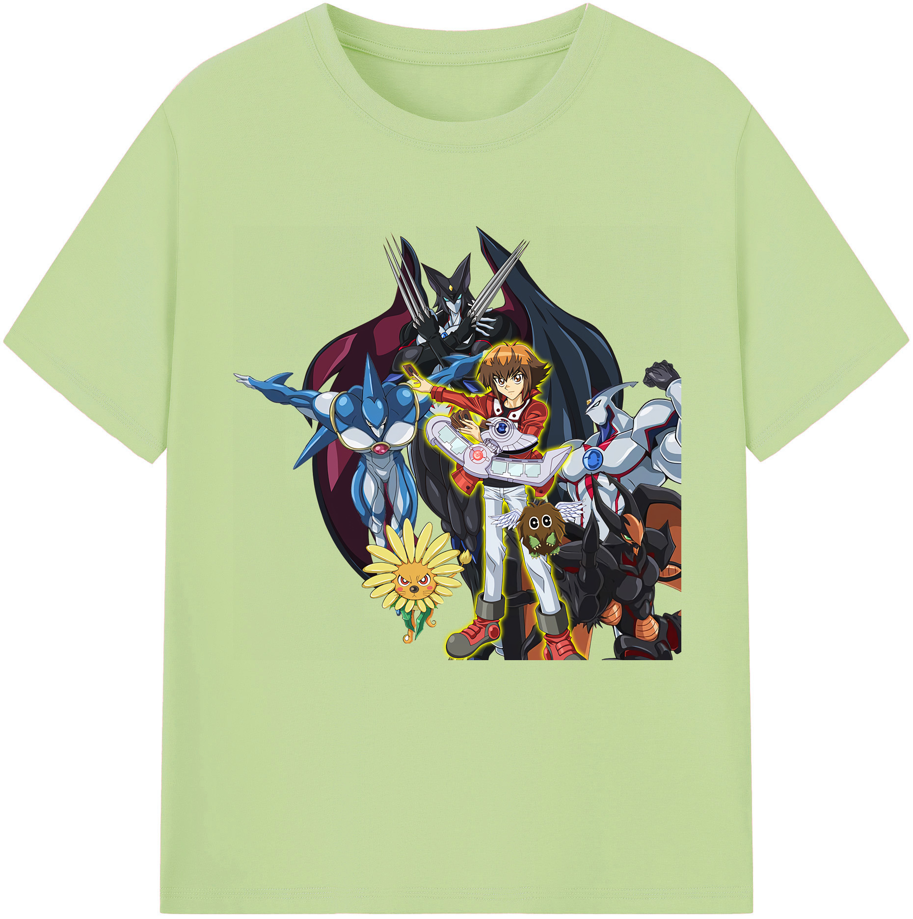 （画像用） 遊☆戯☆王 Yu-Gi-Oh! 綿100％半袖Tシャツ（フロントプリント）